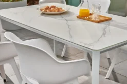 Brico Central Park Tuintafel Ciotat Aluminium/Glas 160X90Cm- Tuintafels