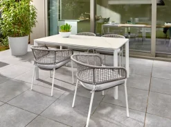 Brico Central Park Tuintafel Ciotat Aluminium/Glas 160X90Cm- Tuintafels