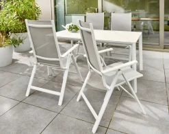 Brico Central Park Tuintafel Ciotat Aluminium/Glas 160X90Cm- Tuintafels