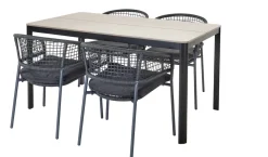Brico Central Park Tuintafel Levanzo Aluminium 150X90Cm- Tuintafels