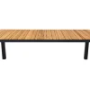 Brico Central Park Tuintafel Limoux Aluminium/Teakhout 215X100Cm- Tuintafels