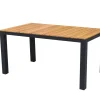 Brico Central Park Tuintafel Teak/Aluminium 152X90Cm- Tuintafels