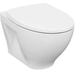 Wandclosetten|Brico Cersanit Hangtoilet Moduo Wit | Soft-Close & Quick Release Toiletzitting | Randloos Toiletpot