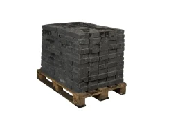 Brico Coeck Kassei Zwart Getrommeld 15X15X6Cm 420 Stuks + Palet 3004837- Stenen En Klinkers