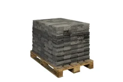 Brico Coeck Kassei Zwart-Grijs Getrommeld 15X15X4Cm 630 Stuks + Palet 3004837- Stenen En Klinkers
