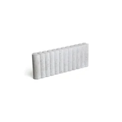 Brico Coeck Palissade Boordsteen Rond Grijs 50X20X6Cm- Opsluitbanden & Boordstenen
