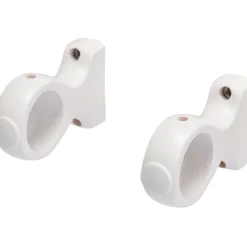 Brico Decomode Gordijn Geslotensteunen Wit 35Mm 2 Stuks- Gordijnrails & Roedes