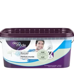 Brico Decomode Muurverf Superdekkend Mat Eucalyptus 2,5L- Muurverf