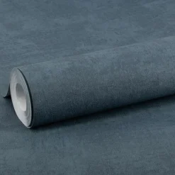Brico Decomode Vliesbehang Concrete Mat Blauw- Vliesbehang