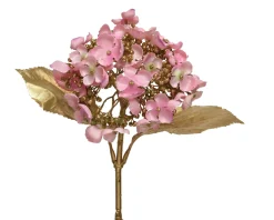 Kerstdecoratie|Brico Decoris Hortensia Polyester Roze 67Cm
