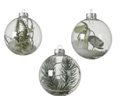 Kerstballen|Brico Decoris Kerstbal Sneeuw Glas O8Cm Diversen