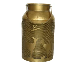 Kerstdecoratie|Brico Decoris Theelichthouder Ijzer 26,5Cm