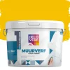 Brico Decoverf Muurverf Goudgeel, 4L- Muurverf