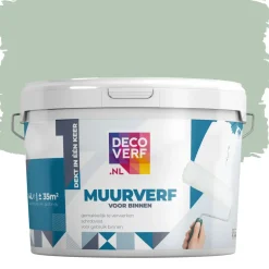 Brico Decoverf Muurverf Saliegroen, 4L- Muurverf