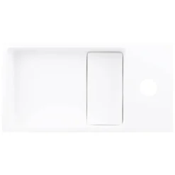 Toiletfonteinen|Brico Differnz Fontein 36X185X9Cm Solid Surface Wit