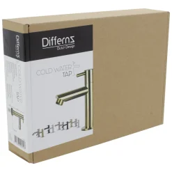 Fonteinkranen|Brico Differnz Fonteinkraan Mix&Match Recht Goud Mat