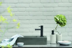 Fonteinkranen|Brico Differnz Fonteinkraan Mix&Match Recht Zwart Mat