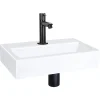 Toiletfonteinen|Brico Differnz Fonteinset Mix&Match Flat Keramiek Recht Mat Zwart
