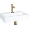 Toiletfonteinen|Brico Differnz Fonteinset Mix&Match Flat Keramiek Recht Mat Goud