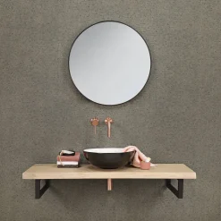 Spiegels|Brico Differnz Spiegel Rond O65Cm Zwart Kader