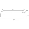 Toiletfonteinen|Brico Differnz Toiletfontein Flat Small Keramiek Wit 38X24X7Cm