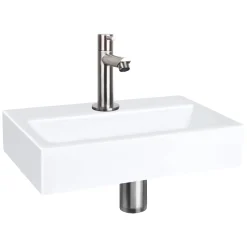 Toiletfonteinen|Brico Differnz Toiletfontein Flat Small Keramiek Wit 38X24X7Cm