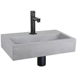 Toiletfonteinen|Brico Differnz Toiletfontein Flat Beton Lichtgrijs 38X24X8Cm