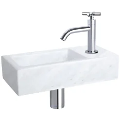 Toiletfonteinen|Brico Differnz Toiletfontein Helios Marmer 37,5X18,5X9,5Cm