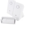 Brico Dio Design Draadloze Deurbel Kit + 2 Ontvangers 200M Wit- Deurbellen