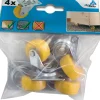 Brico Dorner Helmer Zwenkwiel Polypropyleen Geel 26Cm- Wielen