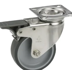 Brico Dorner+Helmer Zwenkwiel Met Rem Tpe O50Mm- Wielen