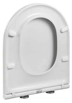 Wc-Brillen|Brico Duneo - Wc-Zitting In Thermohardende Kunststof - Inox Scharnieren - Afklikbaar Met 1 Knop - Soft Close Sluiting - Anti-Bacterieel - D-Vorm - Vorm Aangepast Aan Rechte Wc-Potten - Extra Plat Ontwerp