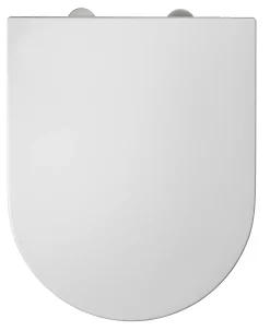 Wc-Brillen|Brico Duneo - Wc-Zitting In Thermohardende Kunststof - Inox Scharnieren - Afklikbaar Met 1 Knop - Soft Close Sluiting - Anti-Bacterieel - D-Vorm - Vorm Aangepast Aan Rechte Wc-Potten - Extra Plat Ontwerp
