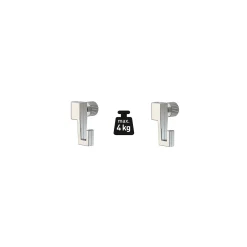 Haken & Houders|Brico Duraline Phs S/2 Haken 4Kg Click+Top+Up Rail