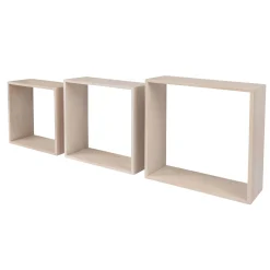 Muurdecoratie|Brico Duraline 3Tc Triple Cube Plltgrenen Dgreywshfsc40X40X15Cm