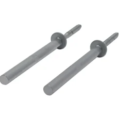 Brico Duraline Wandplankdrager Pin Mat Zilver 1,2X12,5Cm - 2 Stuks- Plankendragers