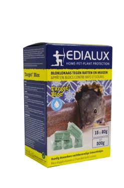 Brico Edialux Bloklokaas Tegen Ratten Et Muizen Target Bloc 300G- Ongediertebestrijding