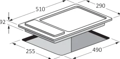 Kookplaten|Brico Electrum Kookplaat 2 Zones Ps3021Ex Rvs 30Cm
