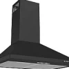 Dampkappen|Brico Electrum Schouwafzuigkap Ch 6102 Bl Zwart 60Cm
