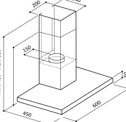Dampkappen|Brico Electrum Schouwafzuigkap Tsh 62120C Ix 60Cm Rvs