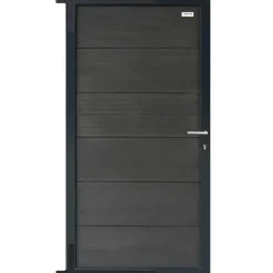Brico Elephant Tuindeur Forte Wpc Antraciet 4X90X180Cm- Tuindeuren