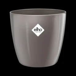 Brico Elho Bloempot Brussels Diamond Rond O25Cm Oyster Pearl- Plantenpotten En -Bakken