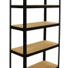 Opbergrekken|Brico Erro Stellingkast Met 5 Planken - Zwart - 90Cm