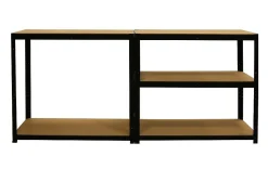 Opbergrekken|Brico Erro Stellingkast Met 5 Planken - Zwart - 90Cm