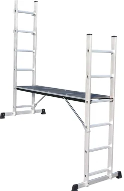 Steigers|Brico Escalo Combinatie Stelling Ladder Multi+ 2X6-Treeds