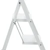 Huishoudladders|Brico Escalo Keukentrap Wit 2-Treeds