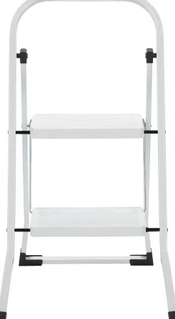 Huishoudladders|Brico Escalo Keukentrap Wit 2-Treeds