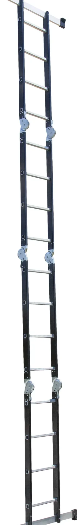Vouwladders|Brico Escalo Vouwladder Multifold 2-In-1 Zwart