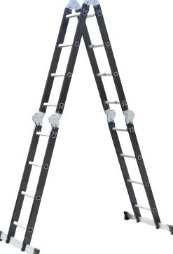 Vouwladders|Brico Escalo Vouwladder Multifold 2-In-1 Zwart