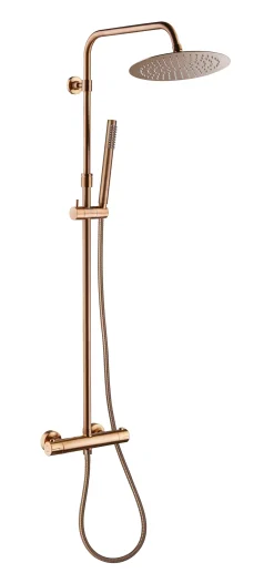 Douchesets|Brico Essebagno Regendoucheset Luisa Ii Met Thermostatische Kraan O250Mm Koper